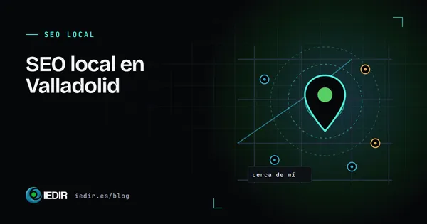 Ilustración de un mapa con un pin verde, círculos de alcance y puntos de otros negocios cercanos